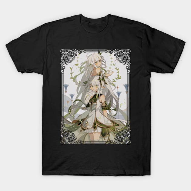 Nahida and Greater Lord Rukkhadevata - Genshin Impact T-Shirt by SaucyBandit